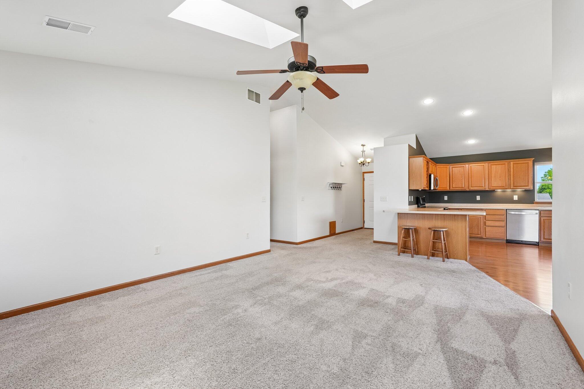 865 Prairie Gardens, Unit 91 Kewaskum, WI 53040 - Photo 5 of 39 Spacious Living Room