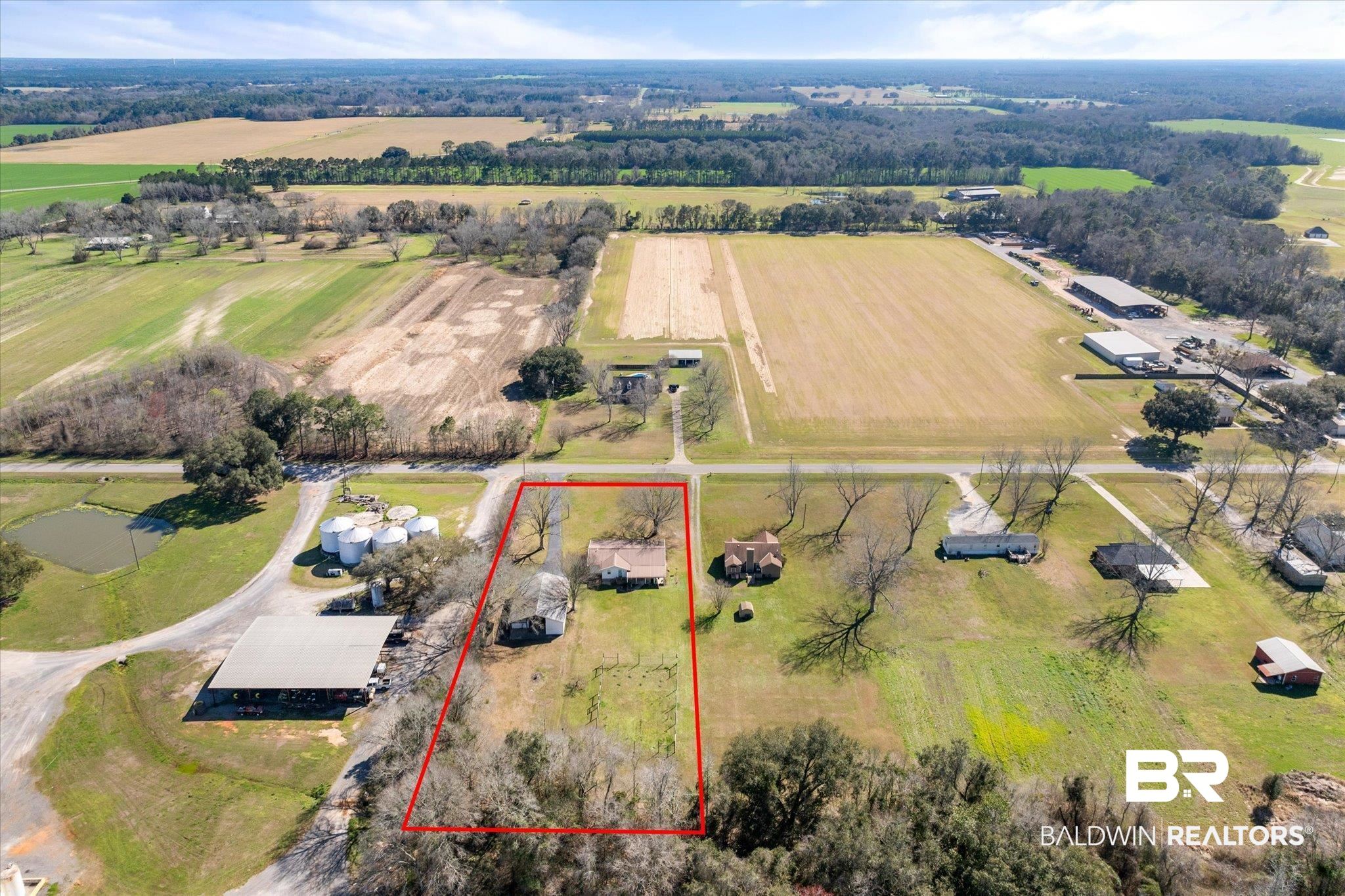 14280 Cat Deakle Road Grand Bay, AL 36541 - Photo 48 of 51 Bird's eye view with a rural view
