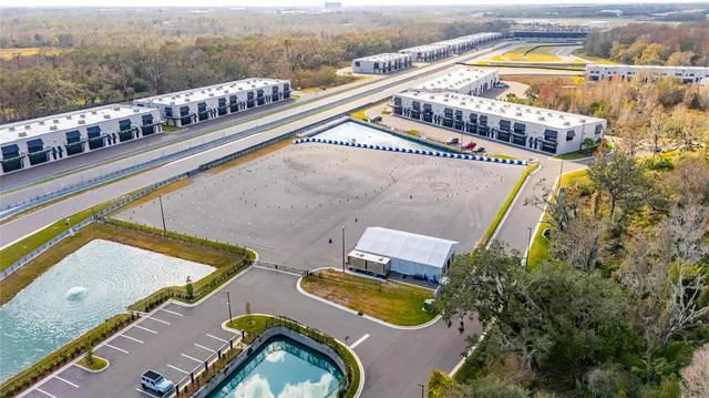 a view of a terrace with television