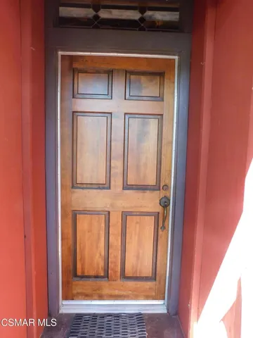 a view of front door