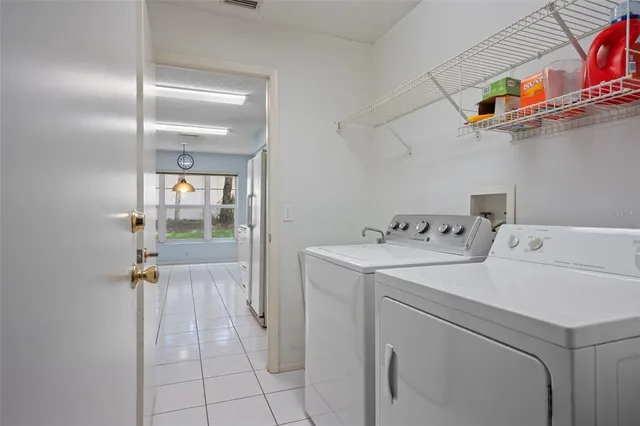 a view of a room with garage