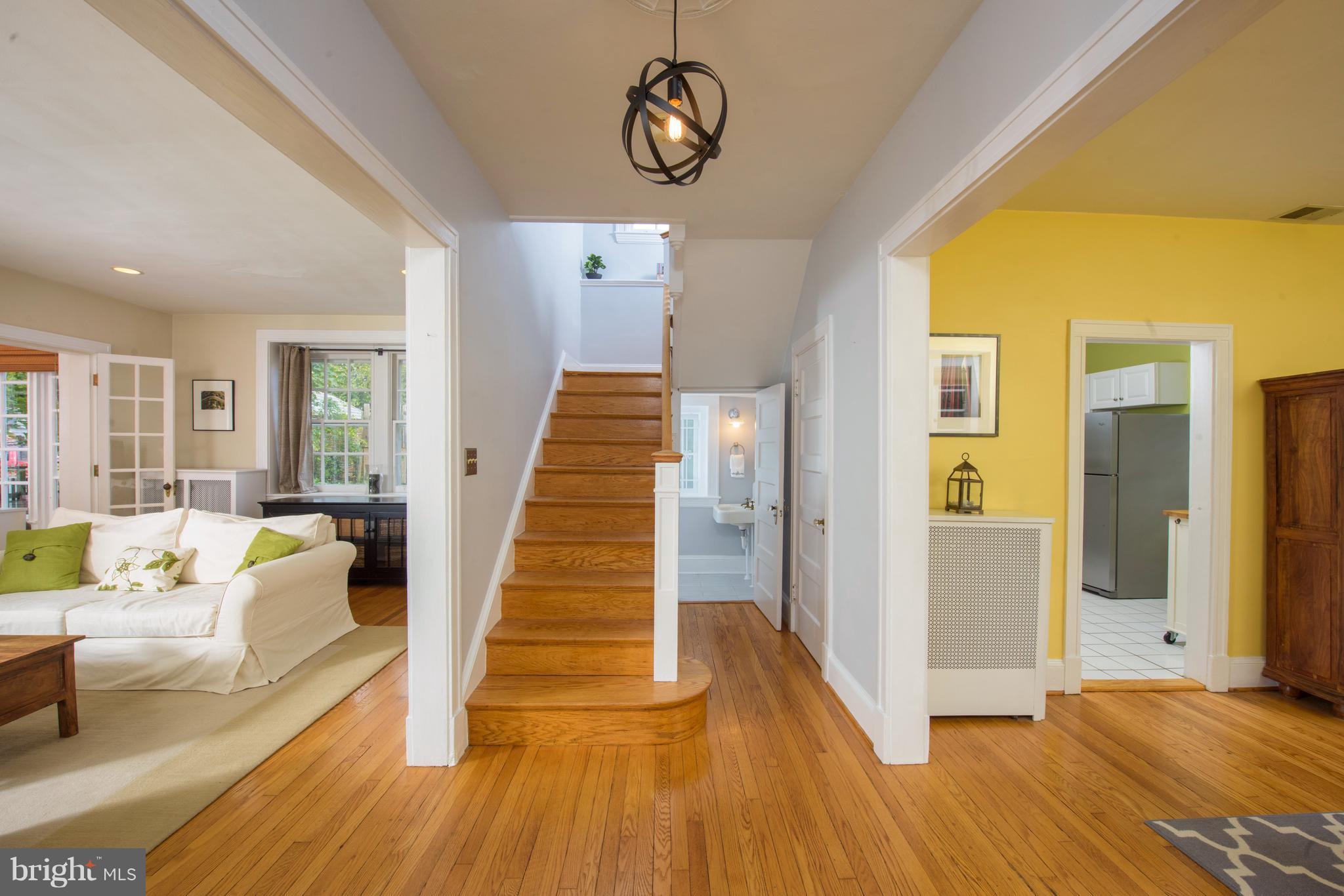 402 Marlow Road Baltimore, MD 21218 - Photo 8 of 27 Entry Hall with Hall Closet and Powder Room