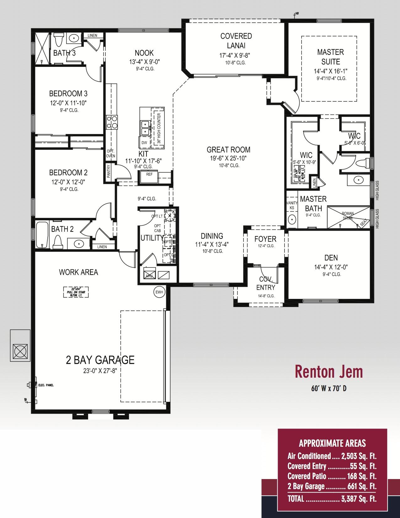 2625 Southwest Fair Isle Road Port St. Lucie, FL 34987 - Photo 22 of 22 GHO Floorplan - Renton Jem2