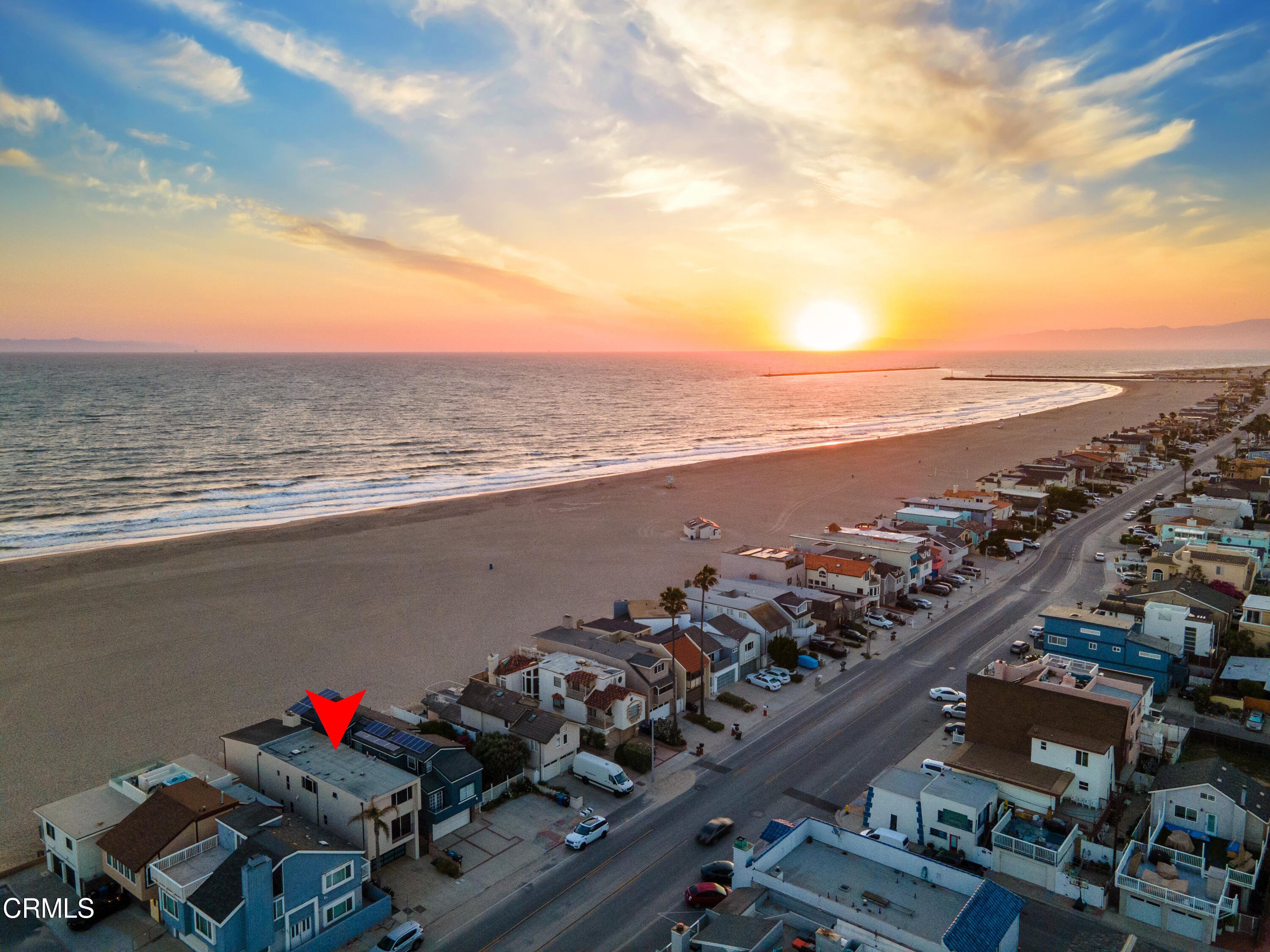 an aerial view of a city