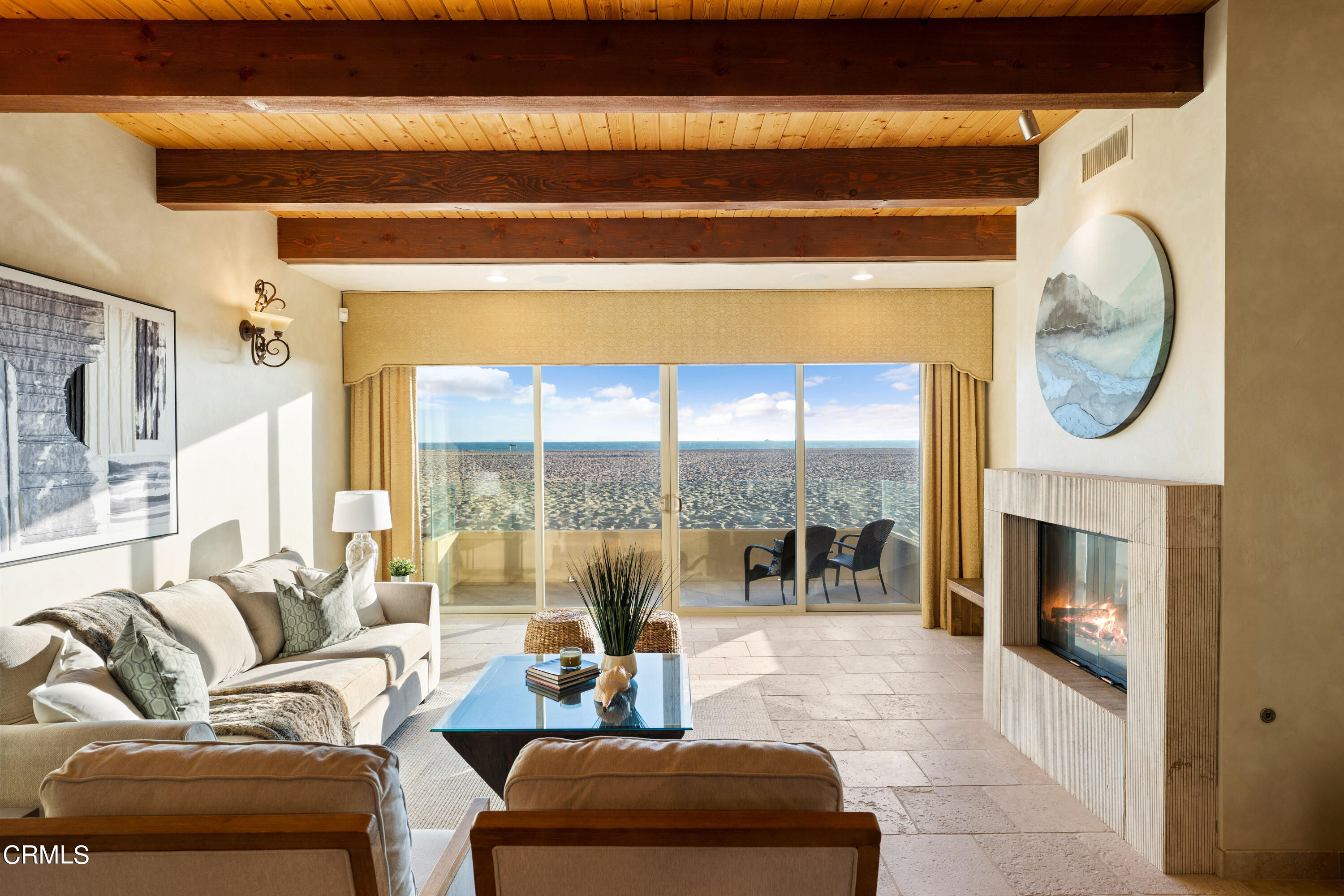 209 Ocean Drive Oxnard, CA 93035 - Photo 2 of 49 a living room with furniture and a fireplace