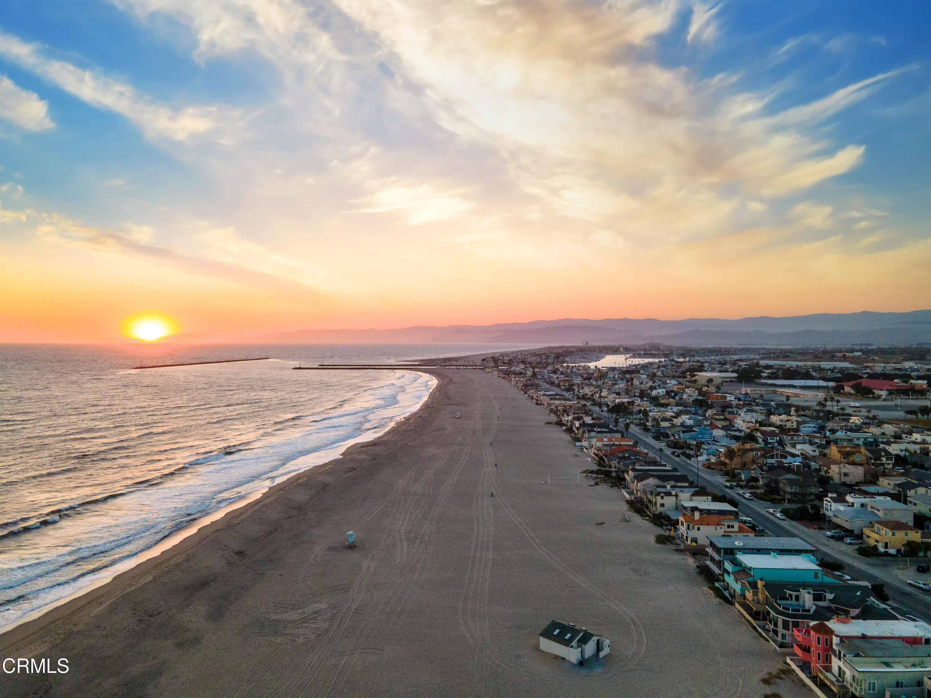 209 Ocean Drive Oxnard, CA 93035 - Photo 44 of 49 an aerial view of beach and city