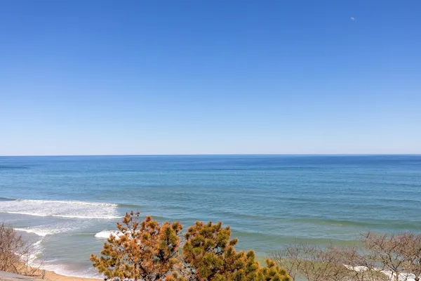 a view of an ocean beach