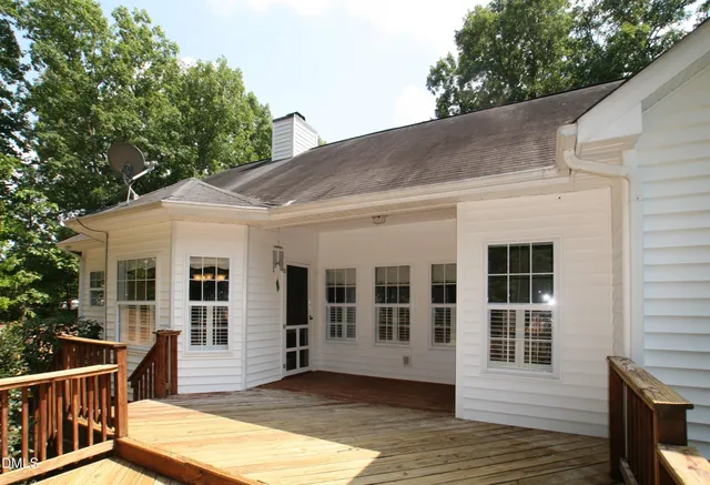 a view of a house with a balcony