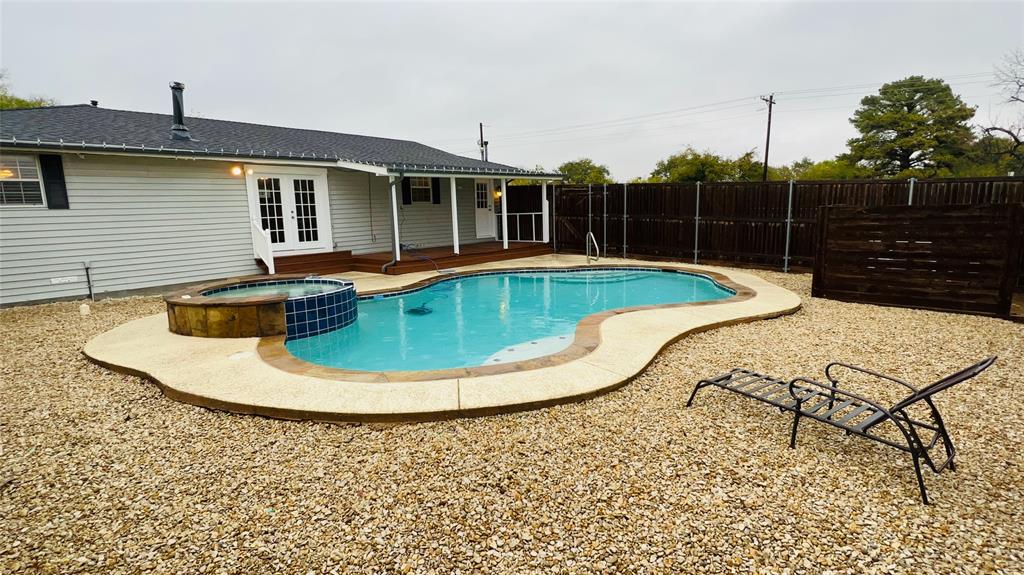 7301 Fishtrap Road Cross Roads, TX 76227 - Photo 36 of 40 a view of a house with swimming pool