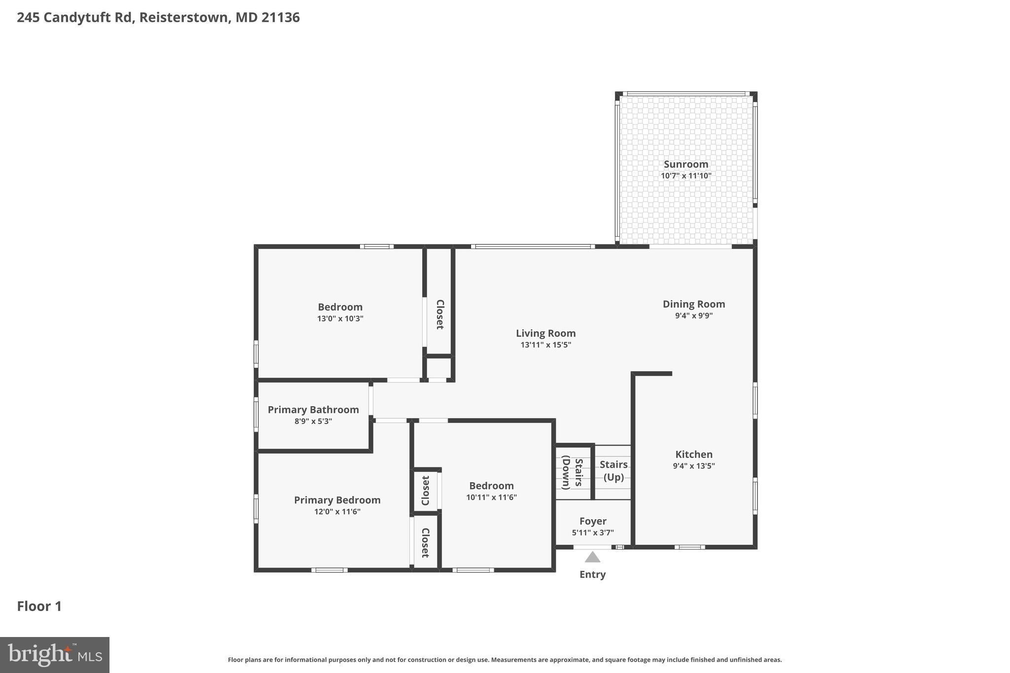 245 Candytuft Road Reisterstown, MD 21136 - Photo 38 of 40 upper level floor plan