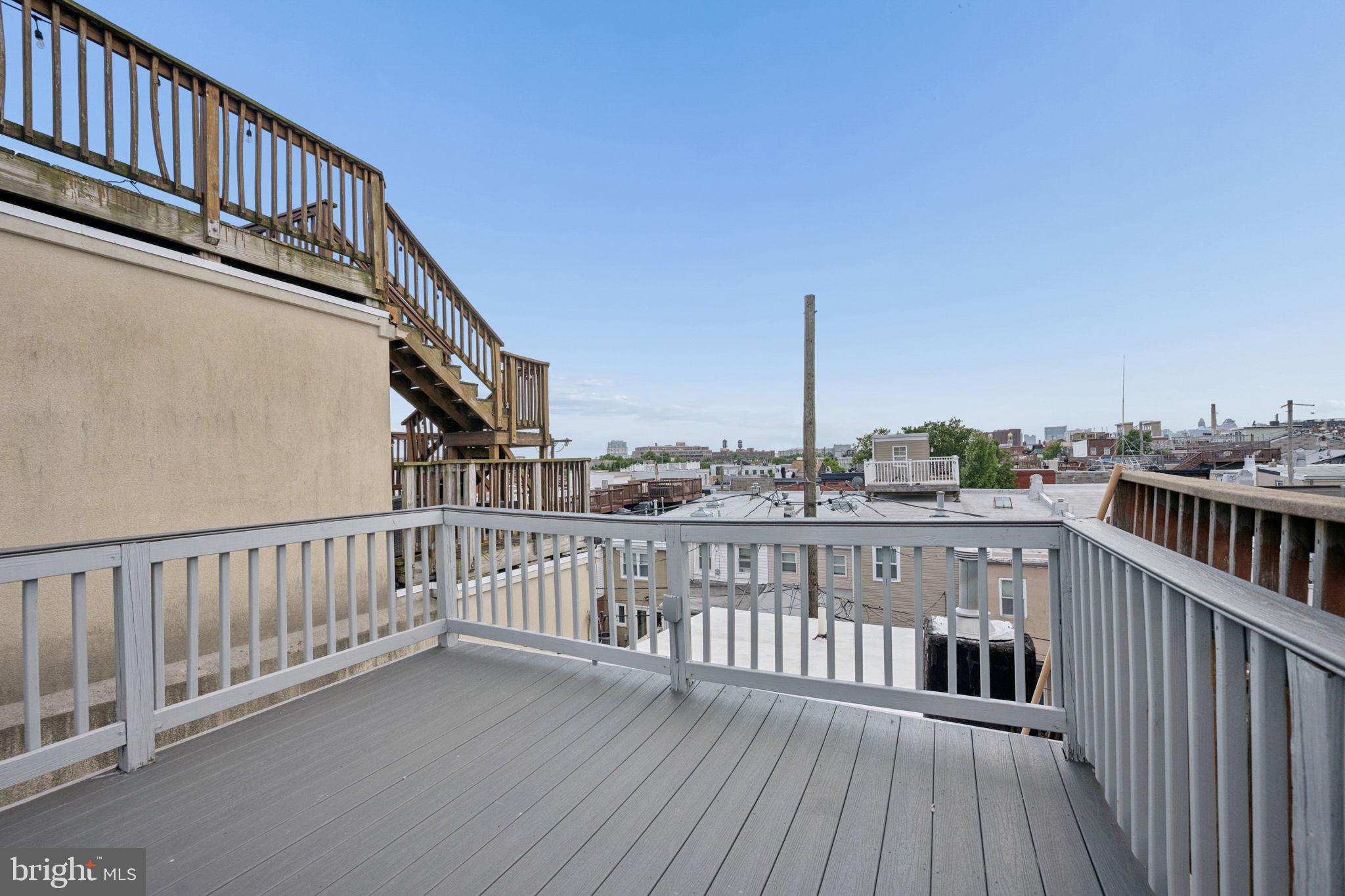 1108 South Clinton Street Baltimore, MD 21224 - Photo 44 of 66 Charming rooftop retreat with views.