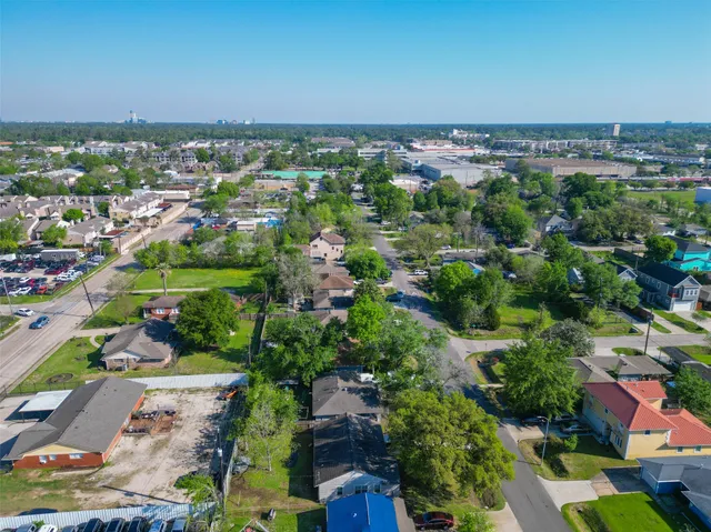 an aerial view of a city