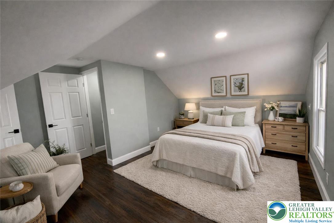 253 East Abbott Street Lansford, PA 18232 - Photo 20 of 43 a bedroom with a bed and a couch