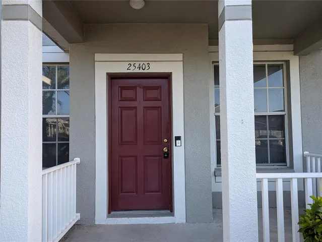 a view of front door