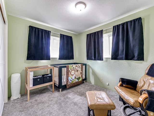523 South Main Street Payson, UT 84651 - Photo 22 of 41 Room featuring light green walls, a textured ceiling, and crown molding
