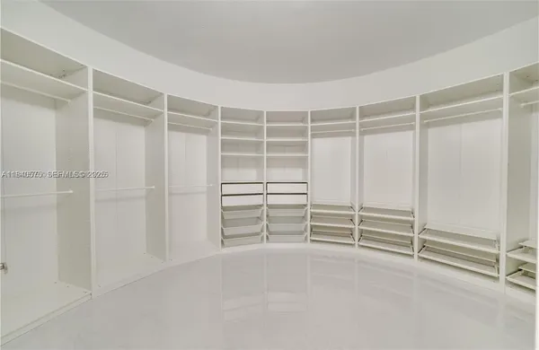 a view of room with walk in closet