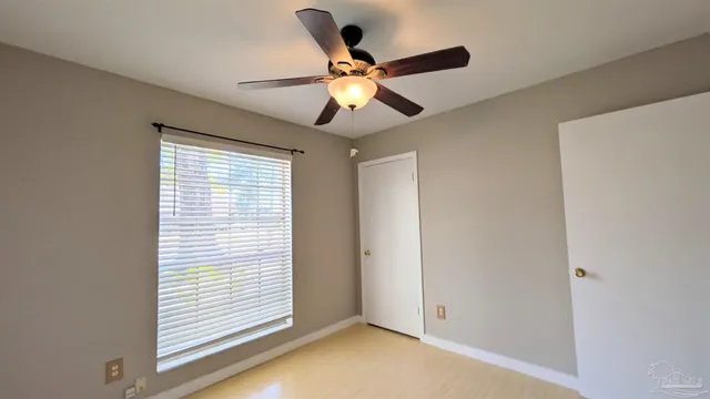 a window in an empty room