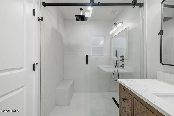 a view of empty room with windows