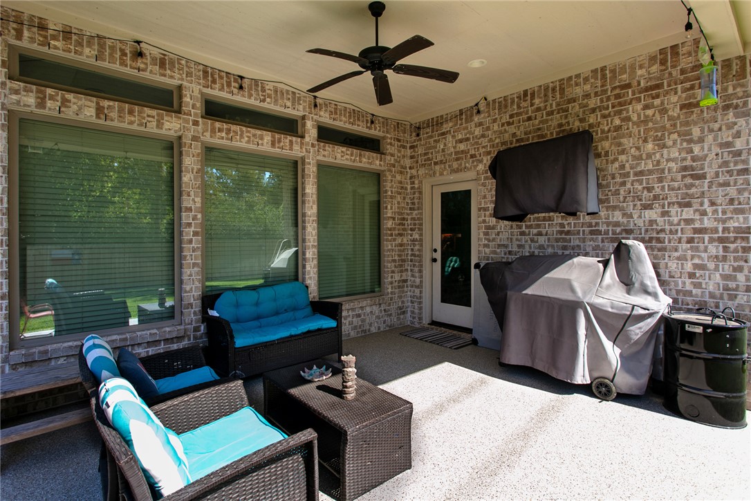 3425 Dovecote Way Bryan, TX 77808 - Photo 24 of 27 Epoxy patio floor with ample room to enjoy