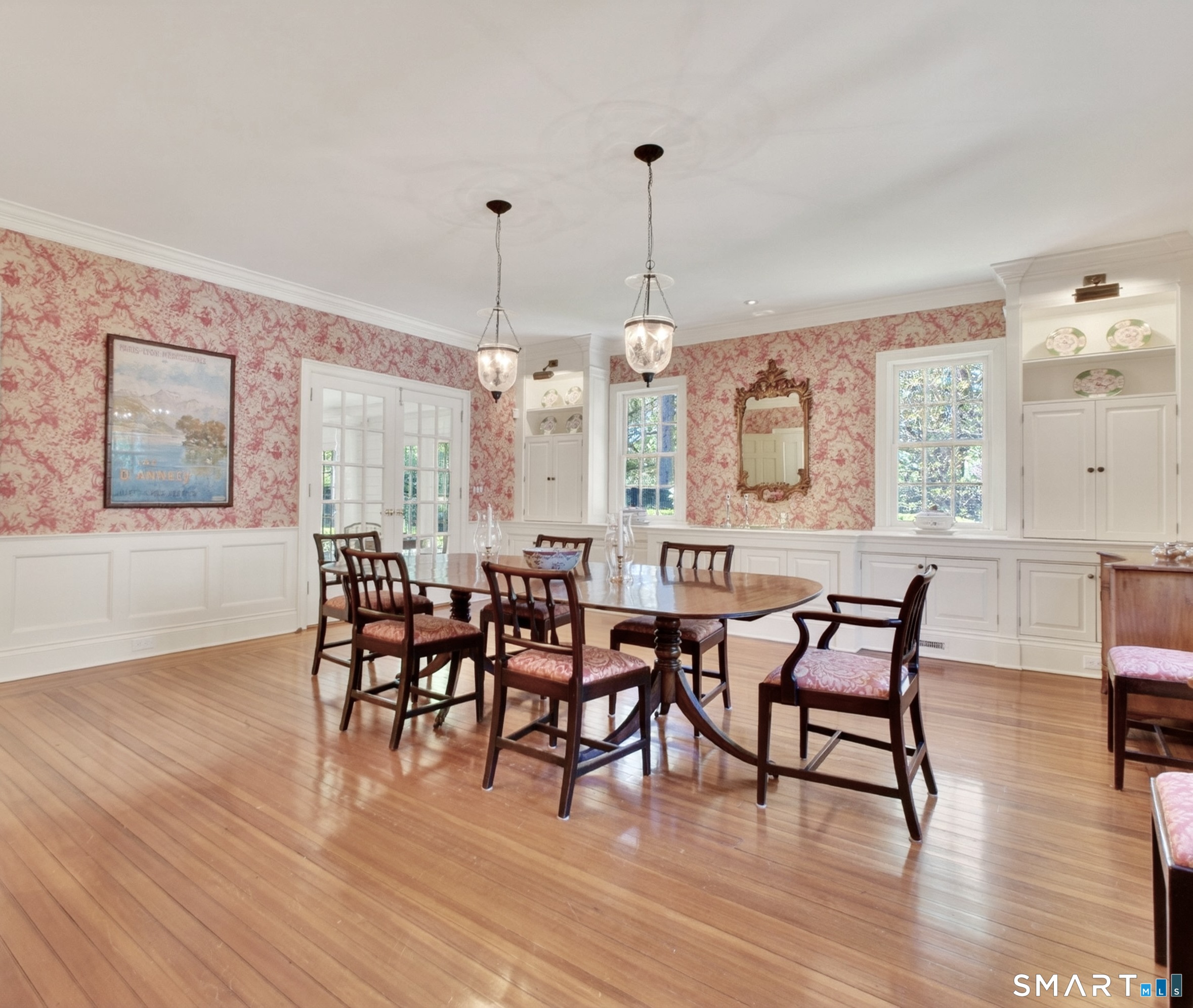41 Peaceable Street Ridgefield, CT 06877 - Photo 17 of 40 a view of a dining room with furniture window and wooden floor