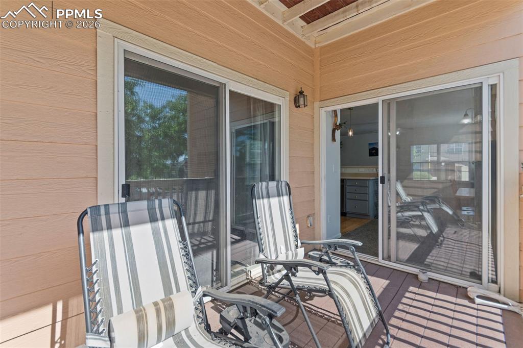 1563 Monterey Road, Unit B Colorado Springs, CO 80910 - Photo 14 of 27 a view of balcony and patio