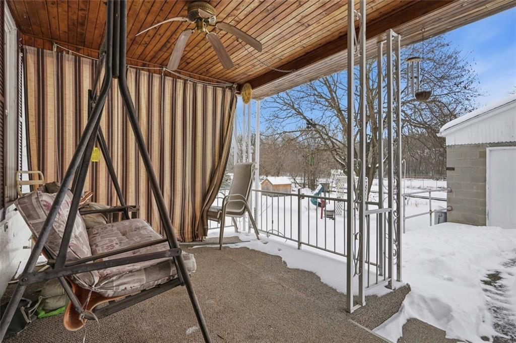 221 Kay Street Wampum, PA 16157 - Photo 34 of 39 a view of a balcony with chairs