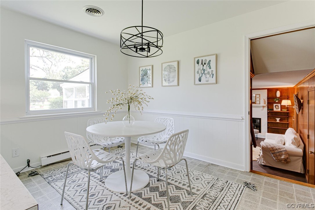 2706 Tanager Road Henrico, VA 23228 - Photo 12 of 30 Dining with view of lower Den area