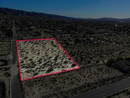 a view of a area with a mountain view