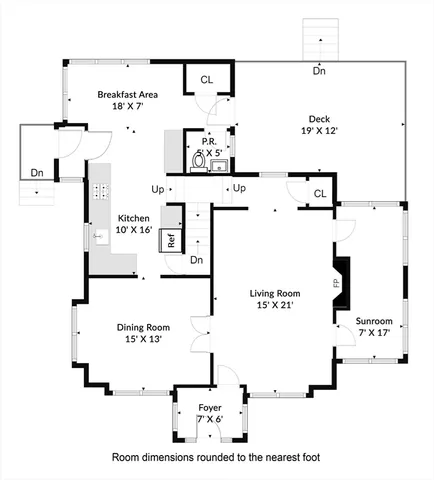 a picture of a open white kitchen