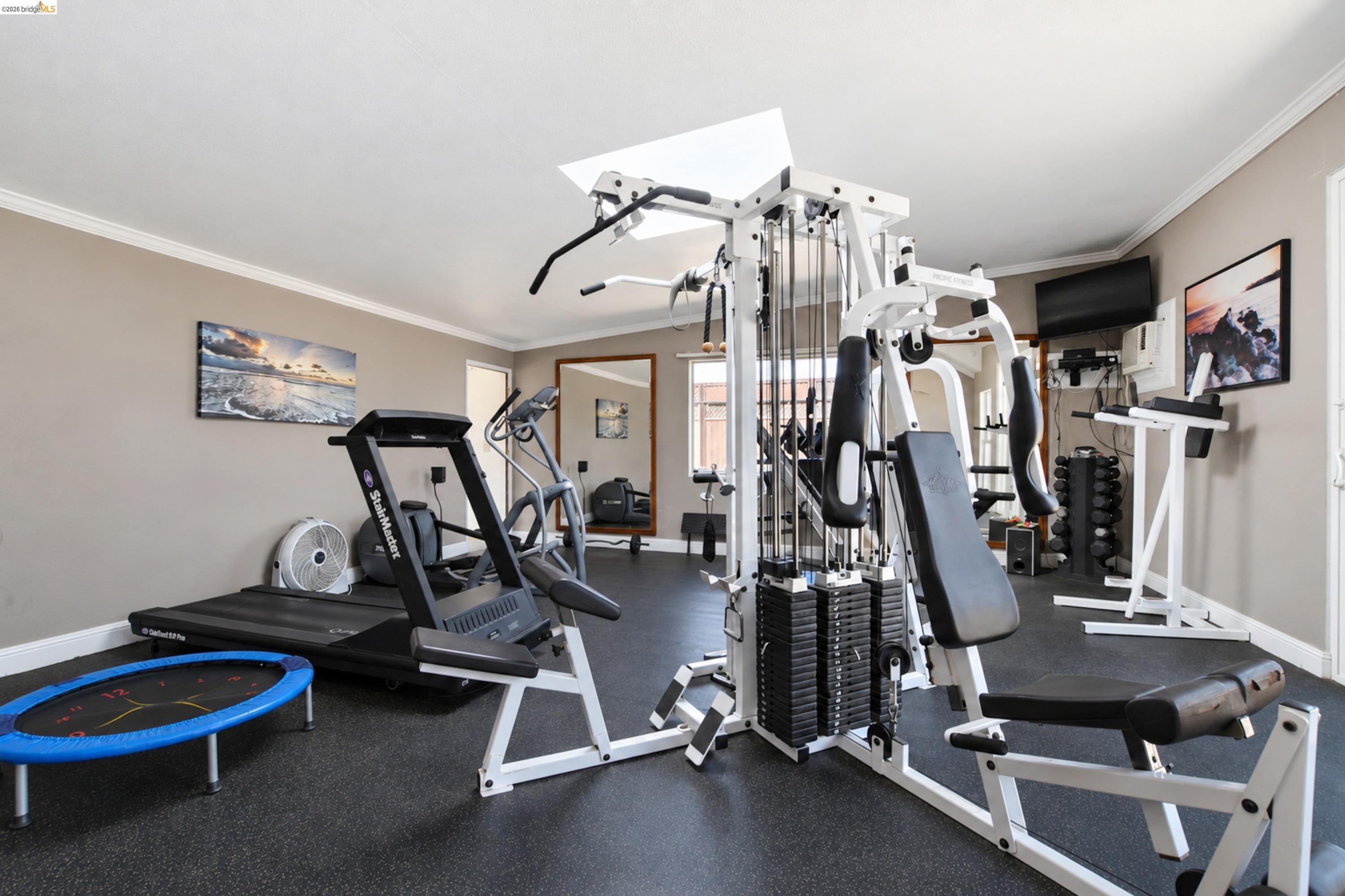 340 West Bolton Road Oakley, CA 94561 - Photo 51 of 87 Dedicated fitness room featuring dark gray resilient flooring and neutral wall tones