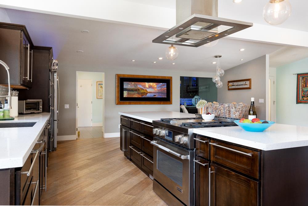 377 Brooktree Ranch Road Aptos, CA 95003 - Photo 11 of 50 a kitchen with a stove and a sink