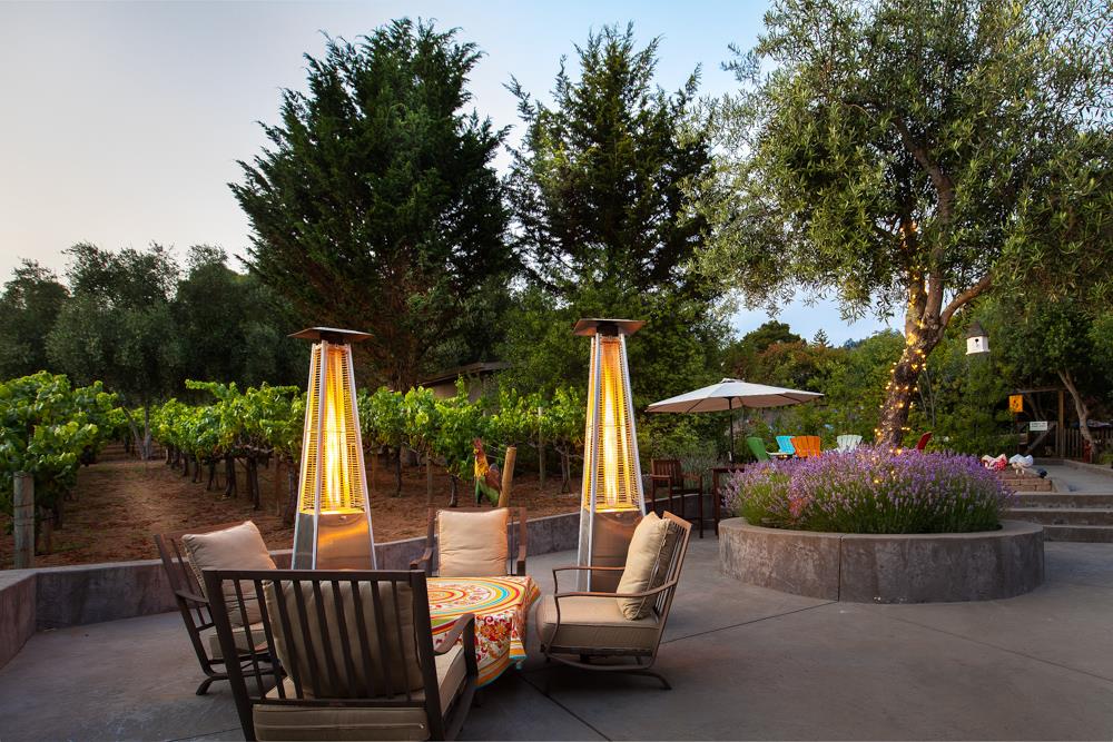 377 Brooktree Ranch Road Aptos, CA 95003 - Photo 43 of 50 a view of backyard with swimming pool and outdoor seating