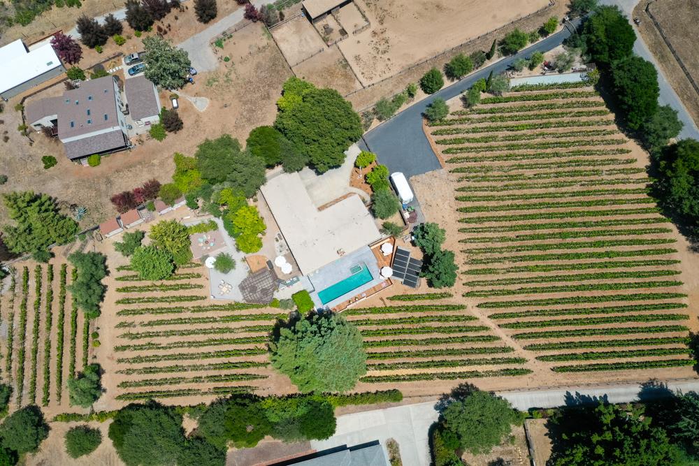 377 Brooktree Ranch Road Aptos, CA 95003 - Photo 49 of 50 an aerial view of a house with a yard and plants