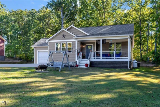 a view of a house with a swimming pool