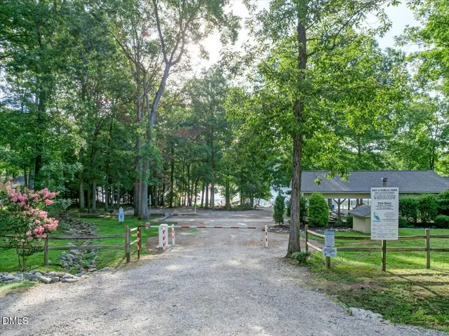 a view of a park with slide