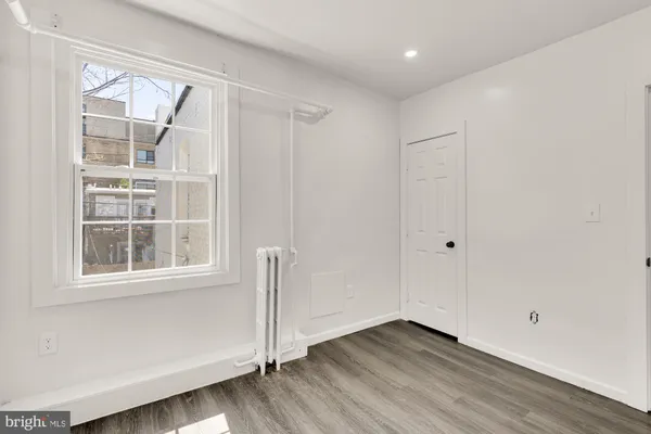 a view of a building from a balcony