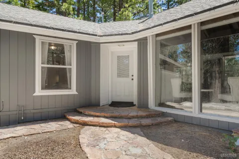 a view of a house with a outdoor space