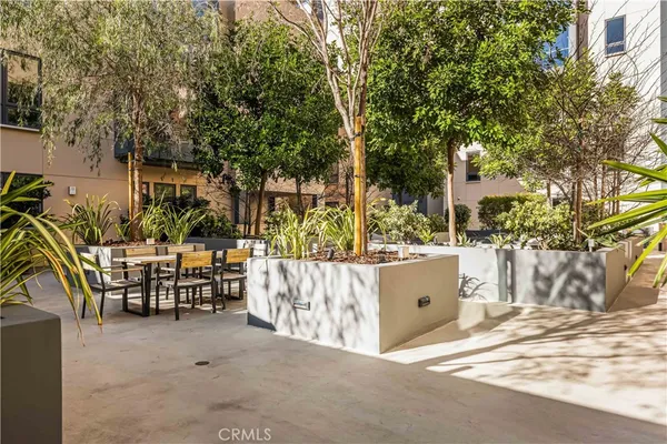 a view of outdoor space with a sitting area