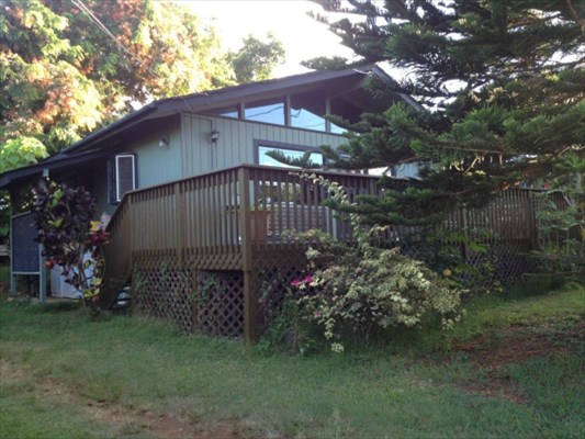 a view of a house with a garden