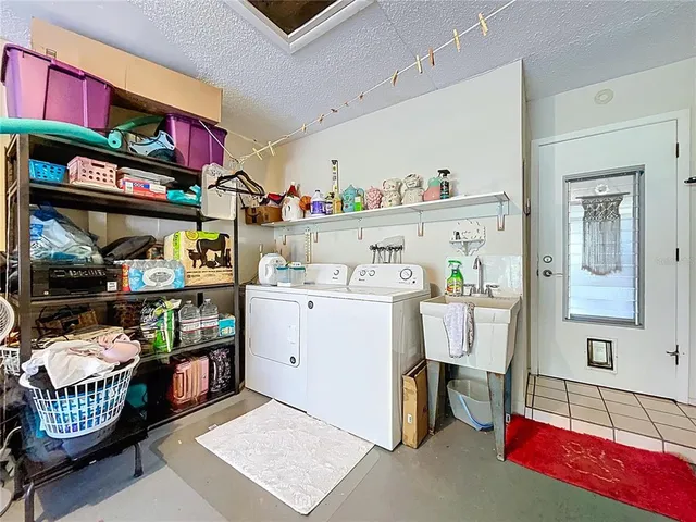 a room with storage and utility