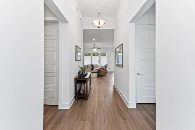 wooden floor in a gallery