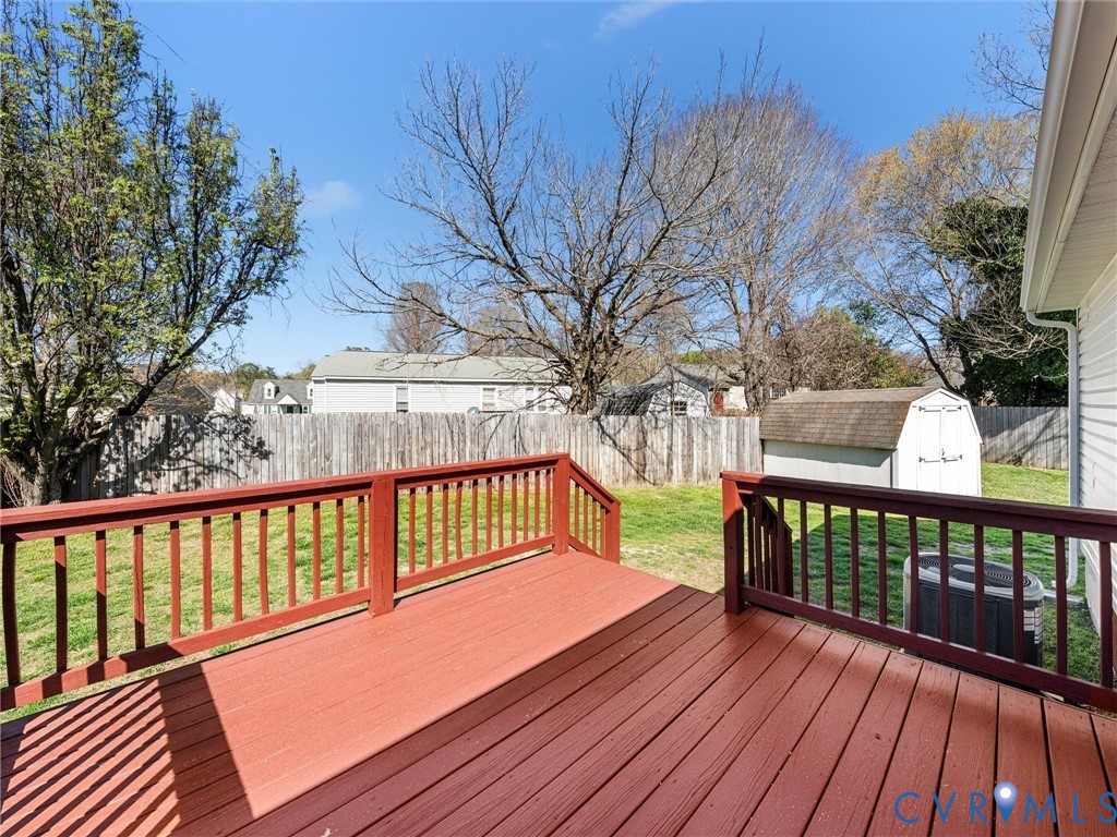 12206 Timber Trail Drive Midlothian, VA 23112 - Photo 30 of 40 a view of wooden deck
