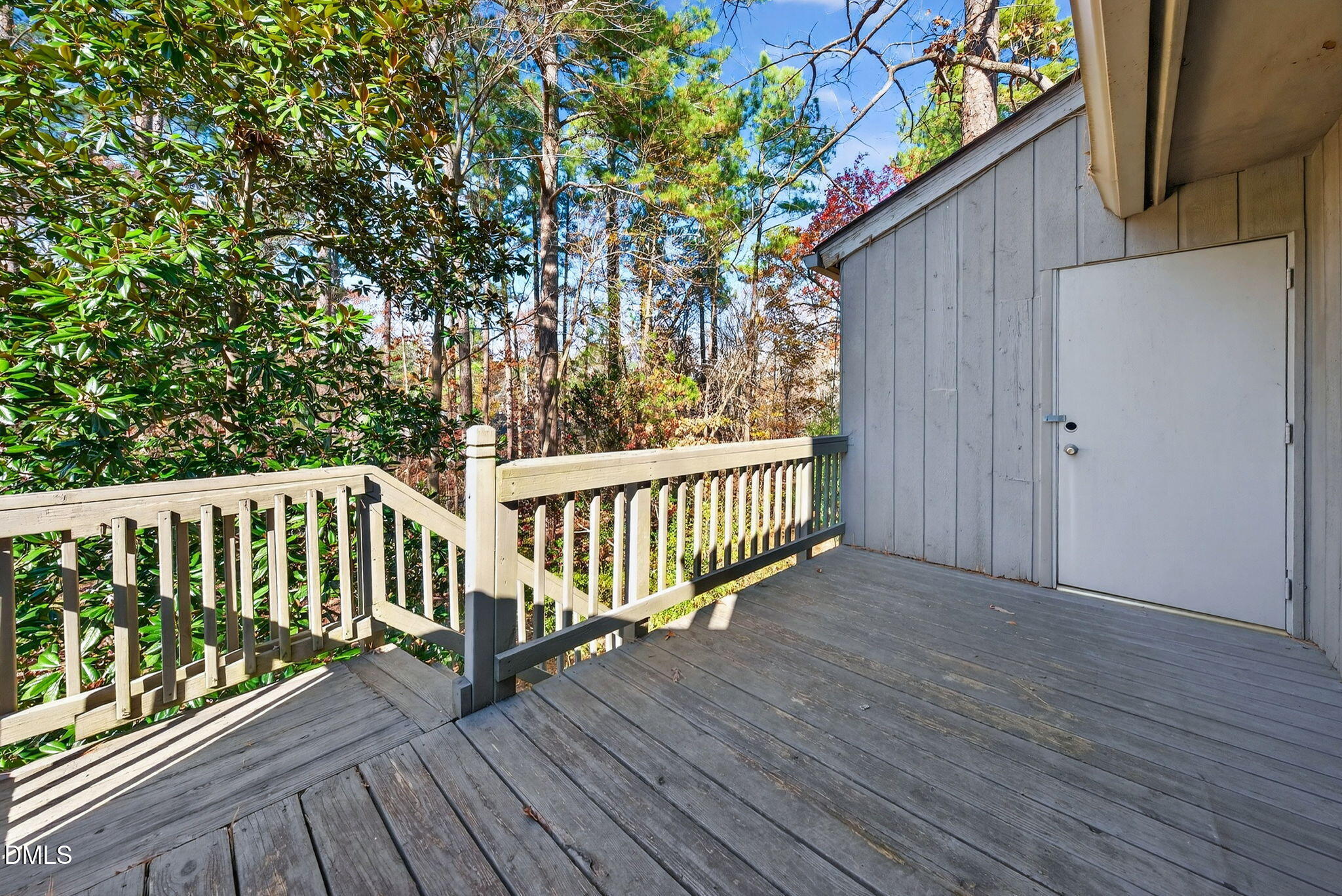 216 Ridge Trail Chapel Hill, NC 27516 - Photo 27 of 30 a view of a wooden roof deck