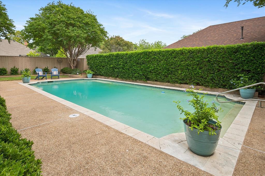 6419 Laurel Valley Road Dallas, TX 75248 - Photo 31 of 34 a view of a garden with a potted plant