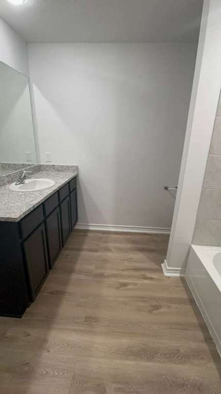 14205 Prairie Sod Lane Elgin, TX 78621 - Photo 9 of 24 a bathroom with a sink and a vanity