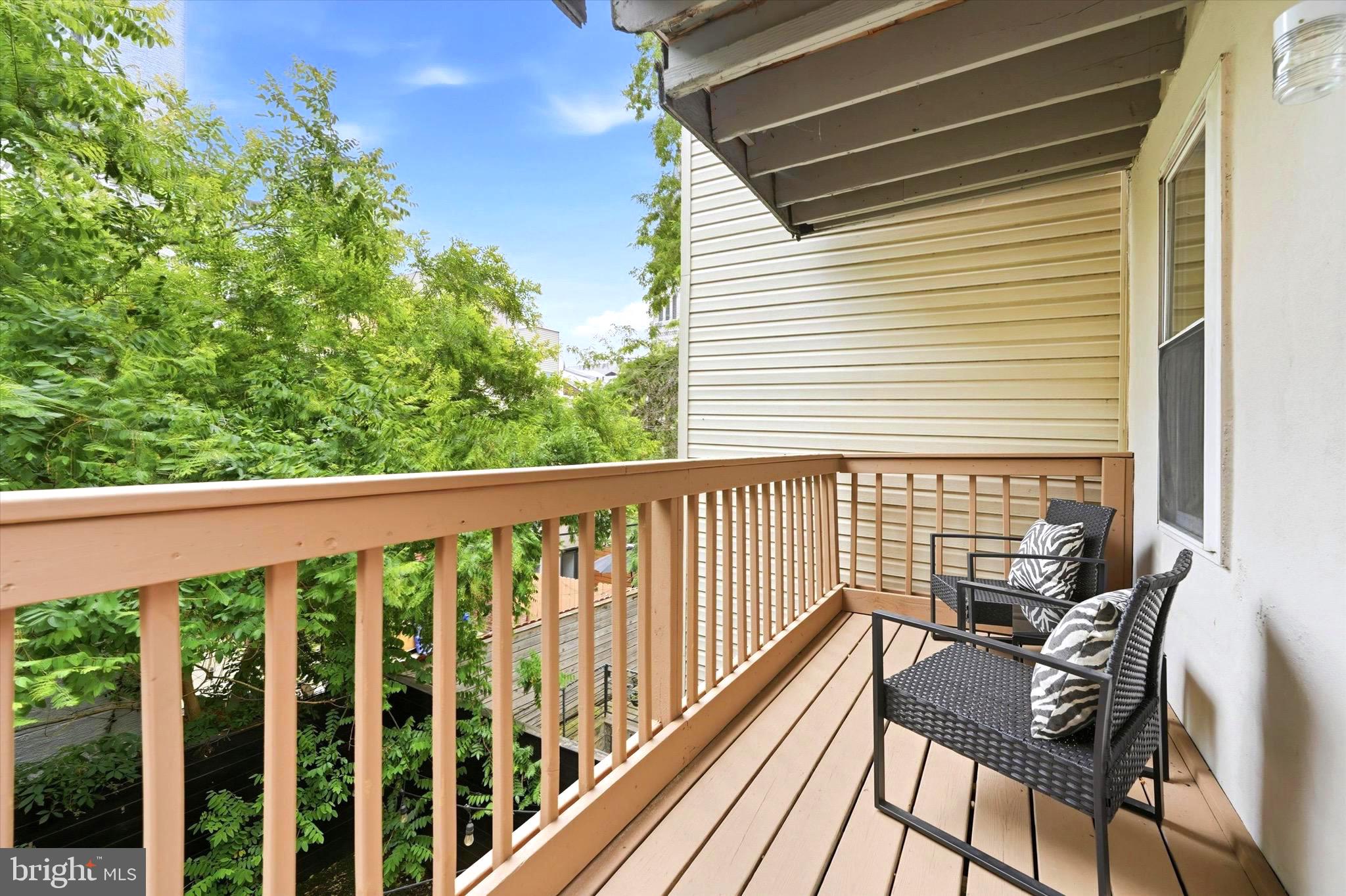 1215 North Randolph Street, Unit 2 Philadelphia, PA 19122 - Photo 5 of 11 Newly painted private deck for unwinding