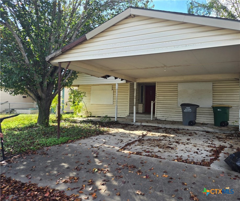 a front view of a house