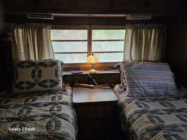 a room with furniture and a window