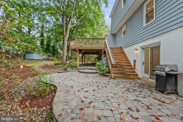 a view of a backyard with a garden