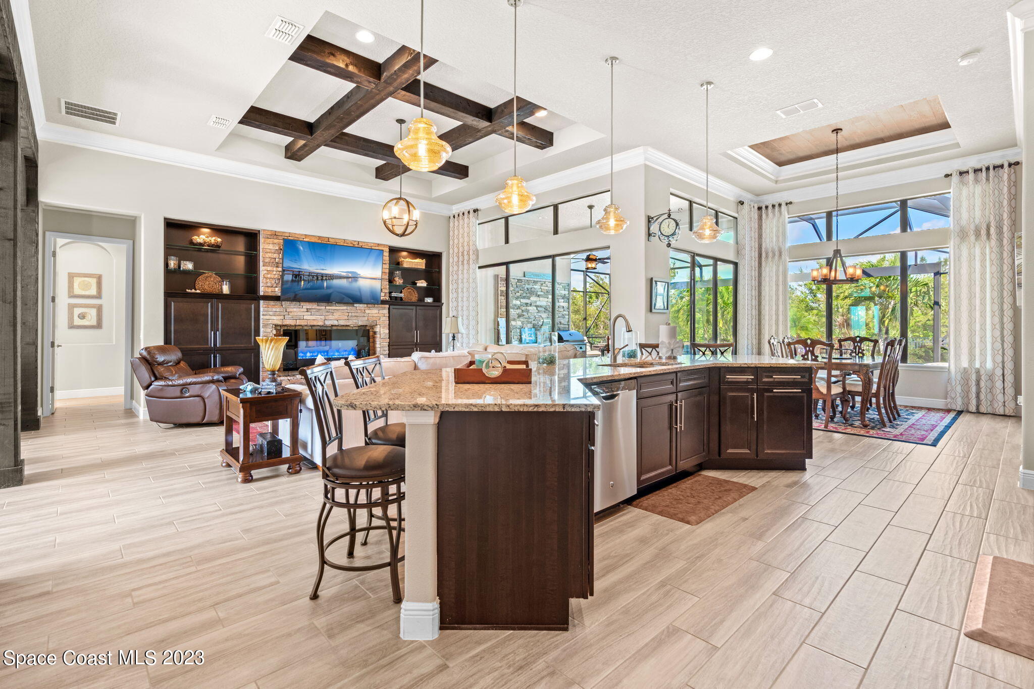 5530 Calder Drive Melbourne, FL 32940 - Photo 18 of 63 a kitchen with lots of counter top space